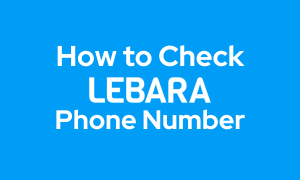 how to check lebara number